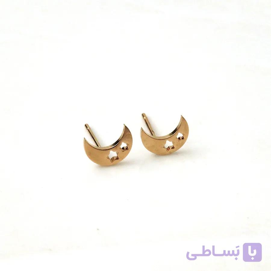 گوشواره میخی ماه کد EA11119 — تصویر 1