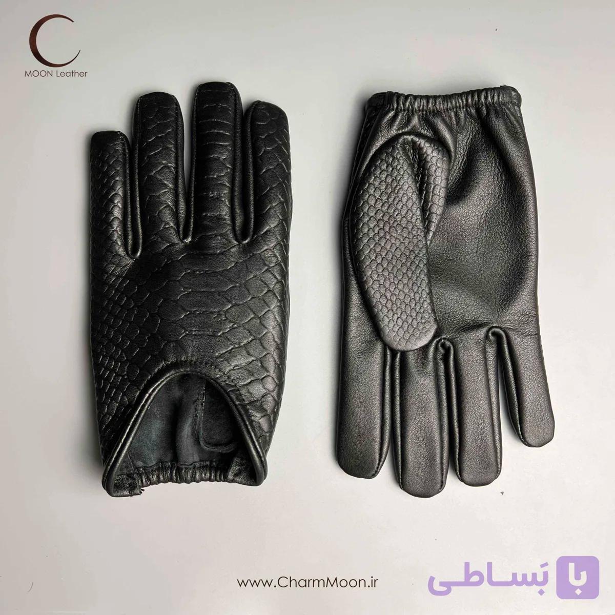 دستکش چرم رانندگی Lorak Python — تصویر 1