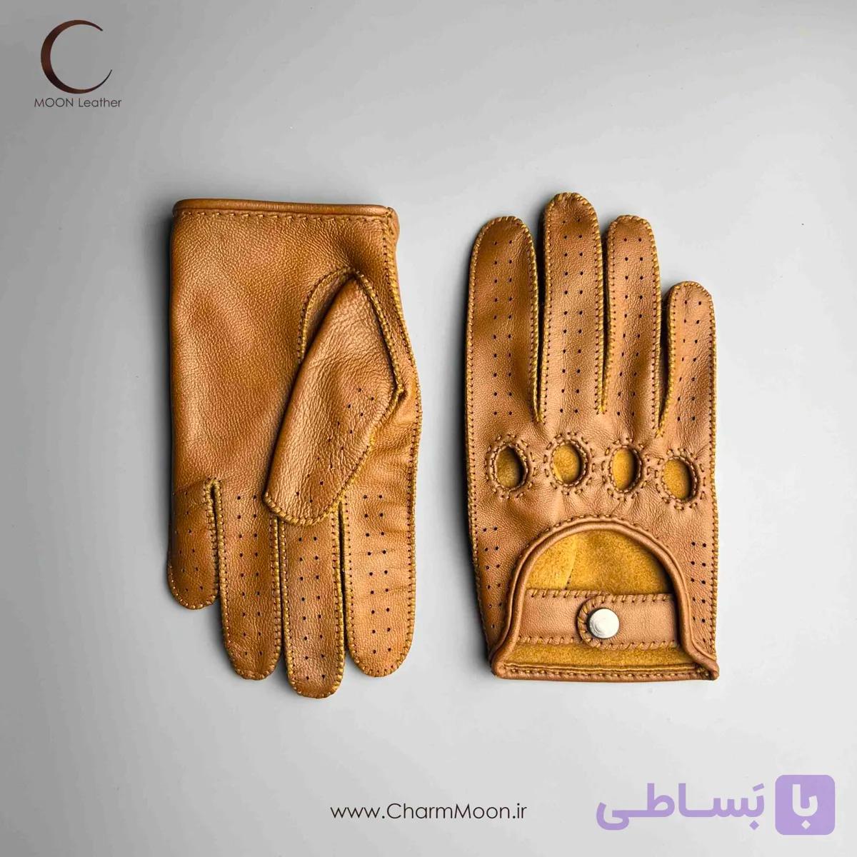 دستکش چرم رانندگی HM Defleron — تصویر 1