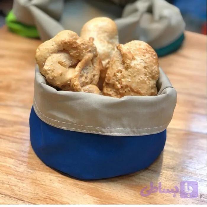 سبد نان پارچه ای کد ۵۰۲۹ (رنگ آبی)