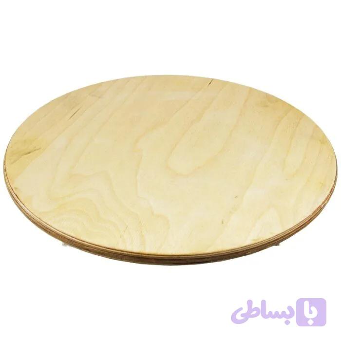 سینی چوبی گرد پایه دار کد ۵۰۱ — تصویر 1