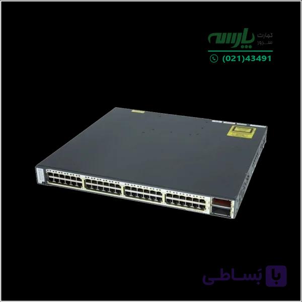 سوئیچ شبکه 48 پورت سیسکو مدل WS-C3750E-48TD-S — تصویر 1
