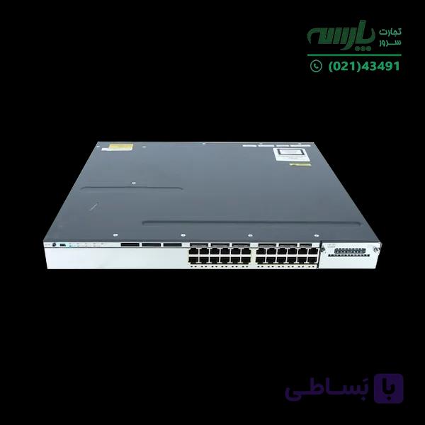 سوئیچ شبکه سیسکو 24 پورت WS-C3750X-24P-E — تصویر 1