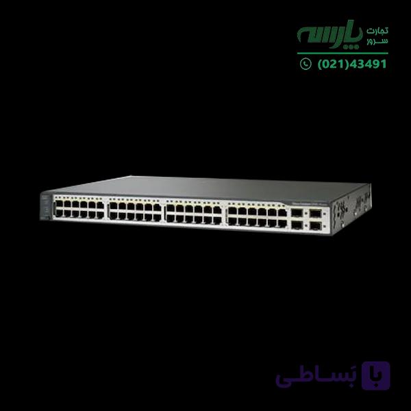 سوئیچ شبکه سیسکو 48 پورت WS-C3750V2-48TS-E — تصویر 1