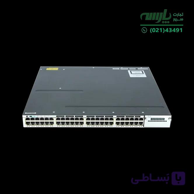 سوئیچ شبکه سیسکو 48 پورت WS-C3750X-48T-E — تصویر 1