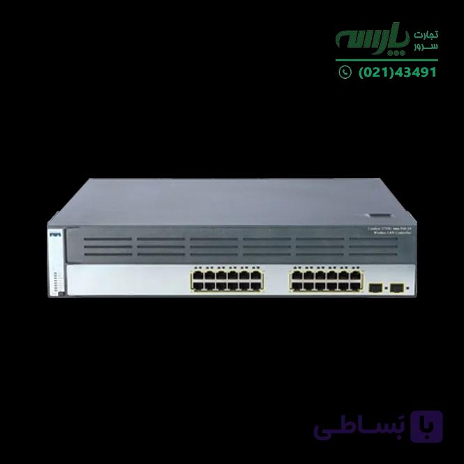 سوئیچ شبکه مدیریتی سیسکو 24 پورت WS-C3750G-24WS-S25 — تصویر 1
