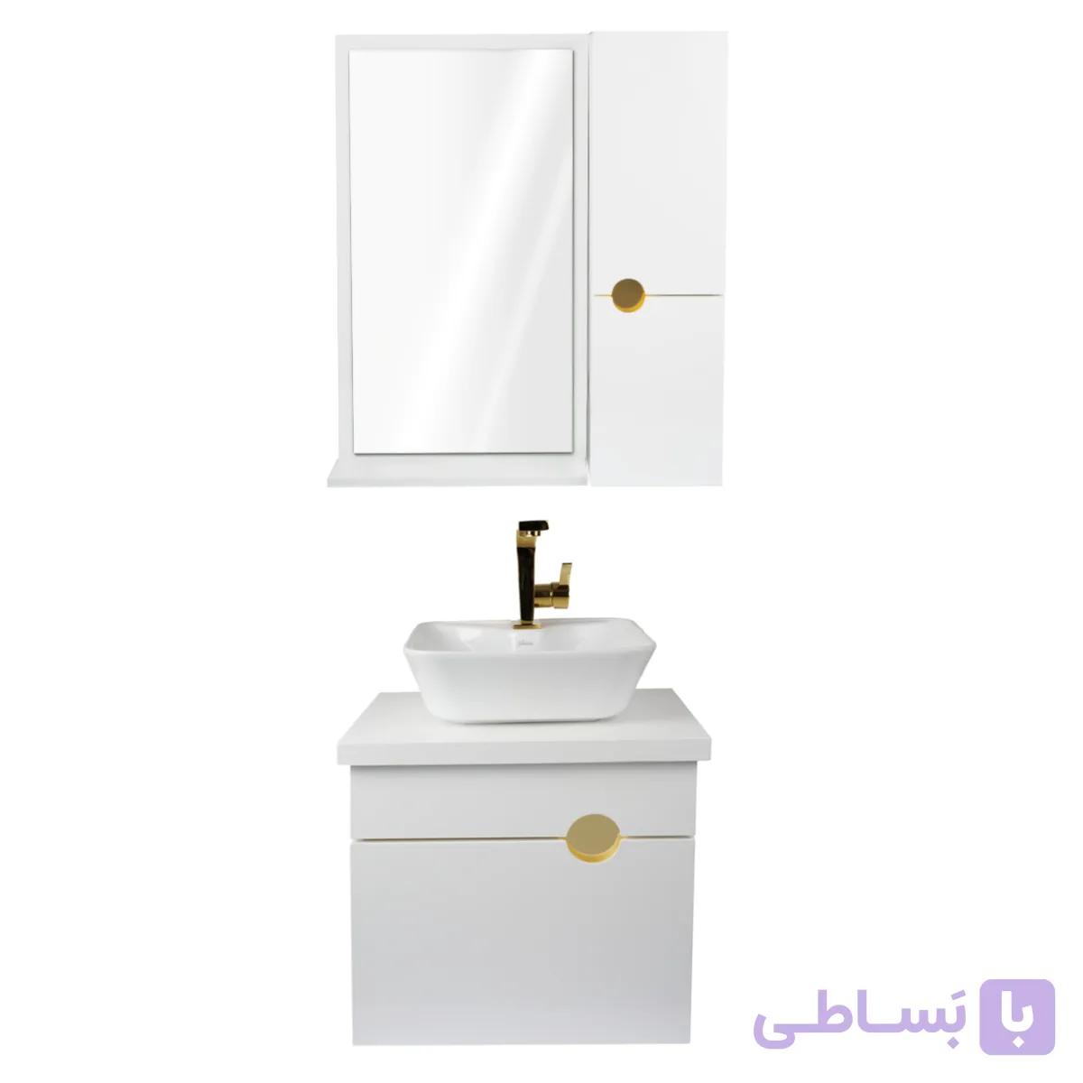 ست کابین روشویی و آینه باکس چارسو مدل آرنیکا سیلور – Arnica S — تصویر 1