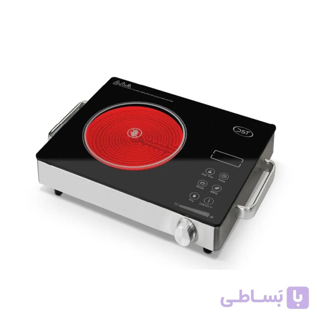 اجاق برقی پرتابل تک شعله DST مدل T1-01 S نقره ای — تصویر 1