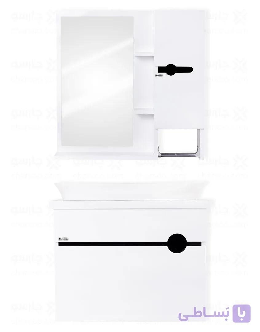 ست کابینت روشویی و آینه باکس چارسو مدل آرانته — تصویر 1