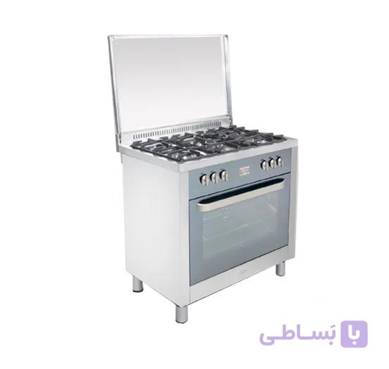 اجاق گاز مبله فردار تخت اخوان مدل M14-EDTW سفید — تصویر 1