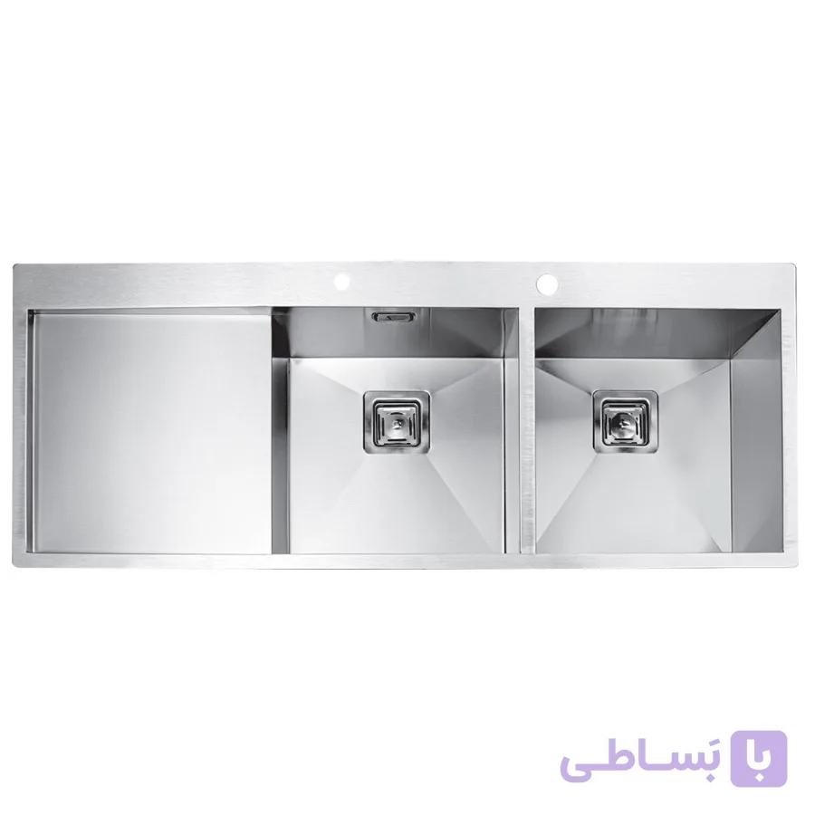 سینک ظرفشویی باکسی توکار اخوان مدل 357 — تصویر 1