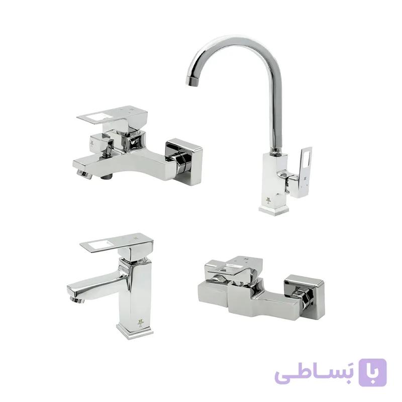 ست چهار تکه شیرآلات شادان مدل فلت ونوس — تصویر 1