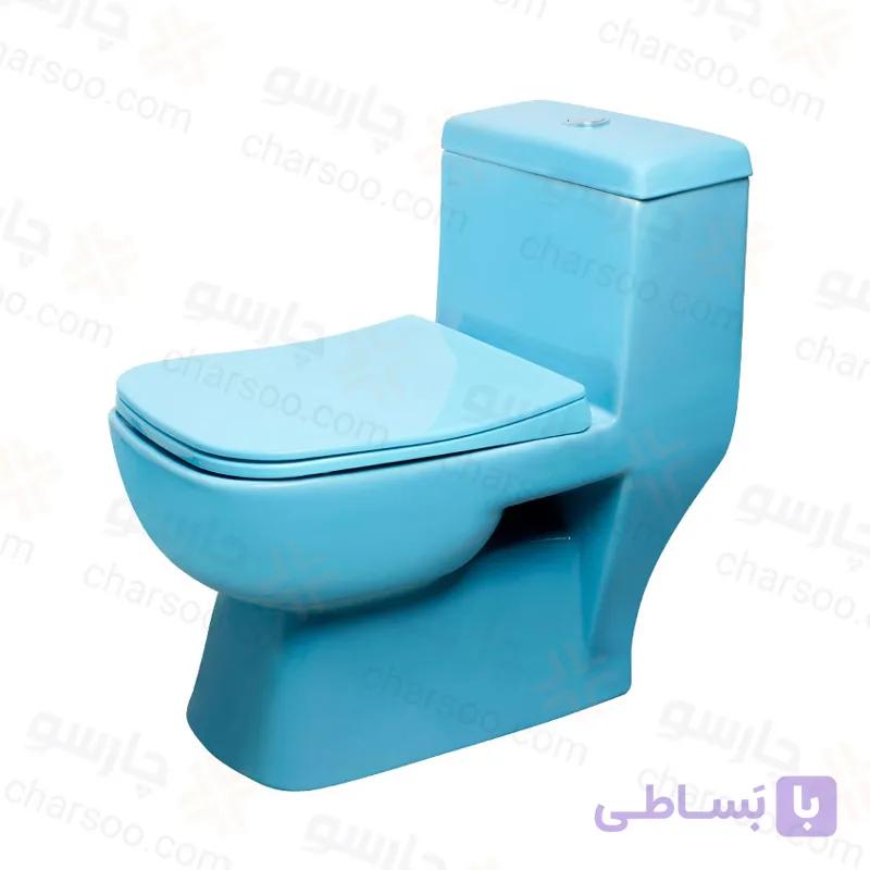 توالت فرنگی گاتریا مدل ساترون آبی — تصویر 1