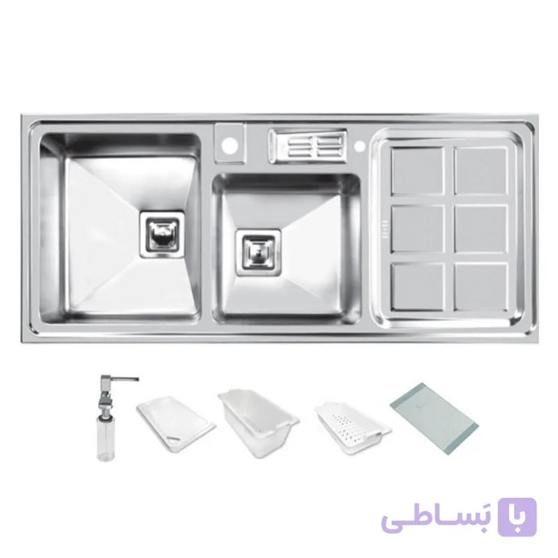 سینک ظرفشویی باکسی توکار اخوان مدل 318