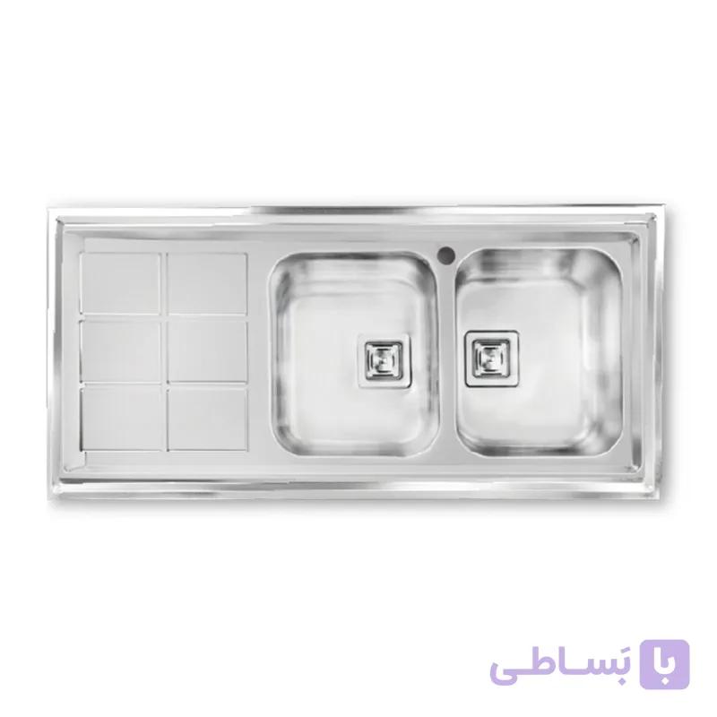 سینک ظرفشویی روکار اخوان مدل 502S — تصویر 1