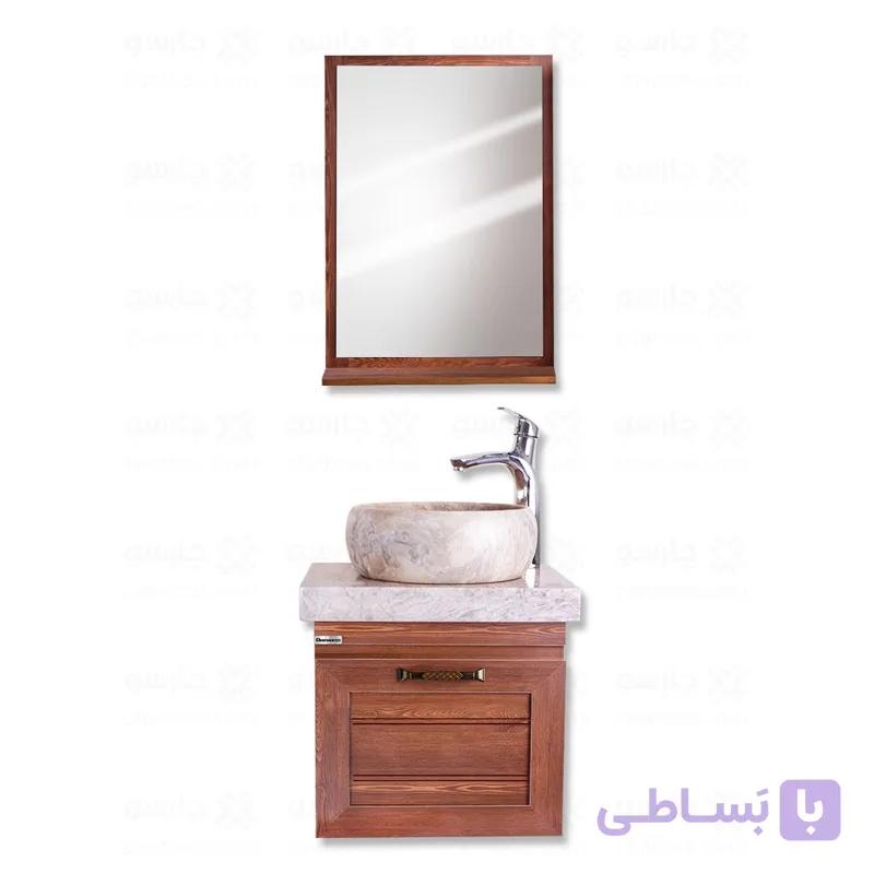 ست کابین روشویی و آینه چارسو مدل ریما (طول50 cm) — تصویر 1
