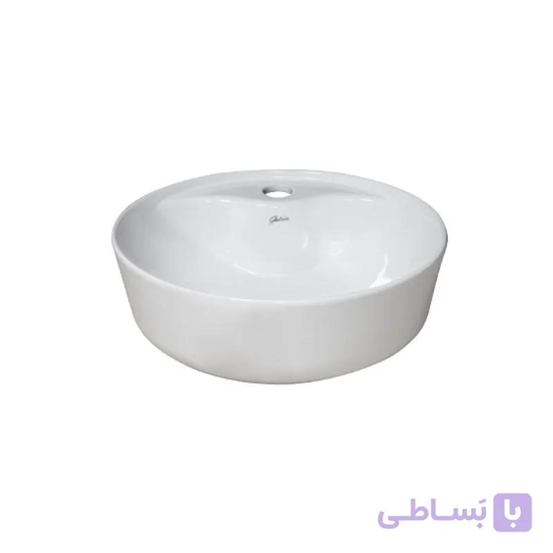 روشویی روکابینتی گاتریا مدل ترمه دایره شیر سرخود — تصویر 1