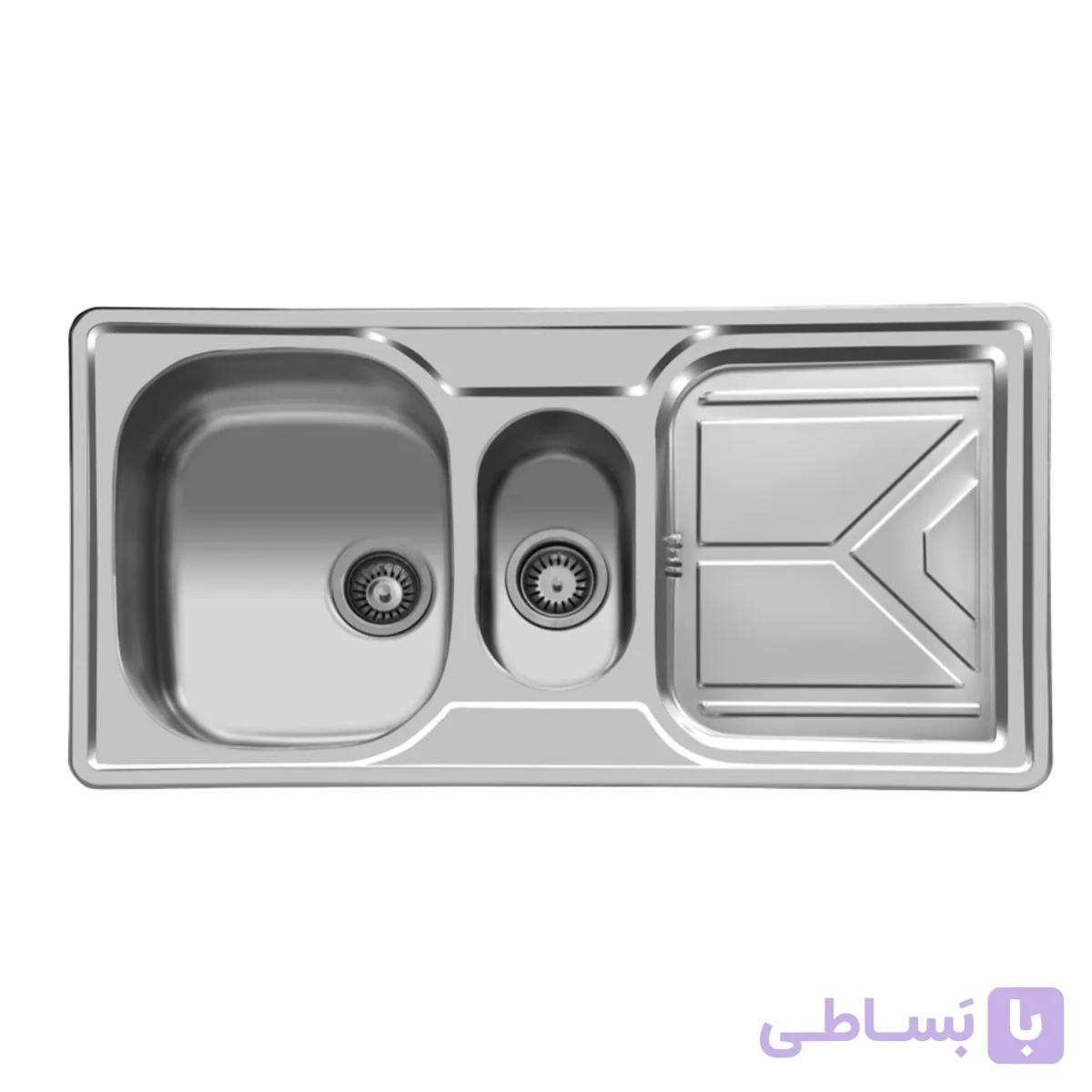 سینک ظرفشویی توکار اخوان مدل 157 — تصویر 1