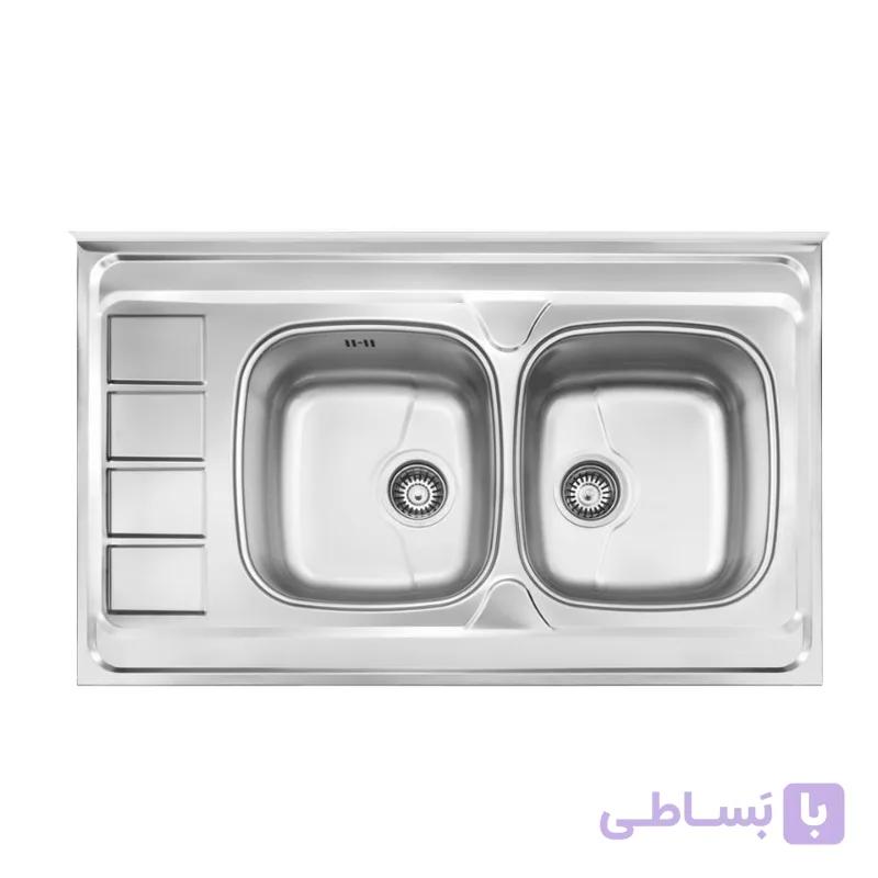 سینک ظرفشویی روکار اخوان مدل 163SP — تصویر 1