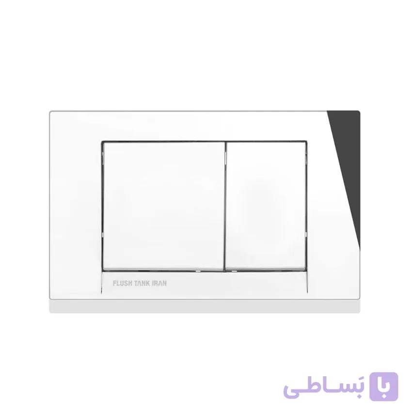 صفحه کلید تخلیه فلاش تانک توکار ایران سری چهارگوش Rectangle — تصویر 1