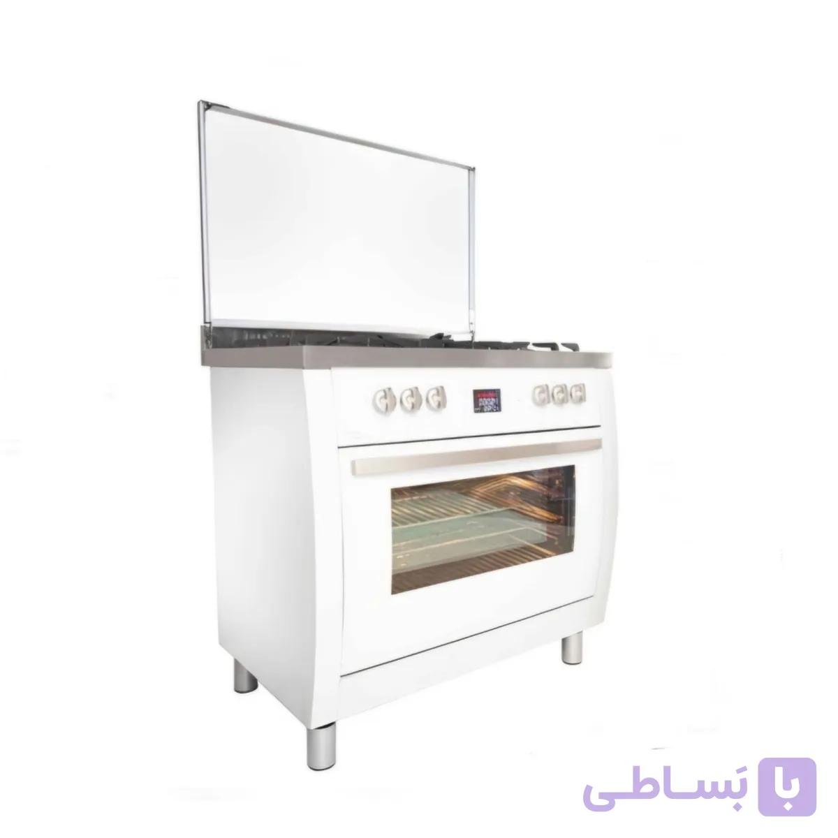 اجاق گاز مبله فردار هلالی اخوان مدل M15-EDTW سفید — تصویر 1