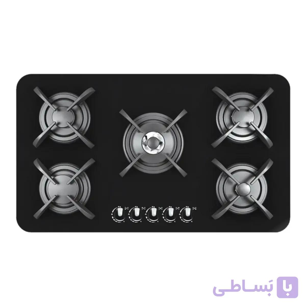 اجاق گاز صفحه ای کن مدل پاردیک مشکی — تصویر 1