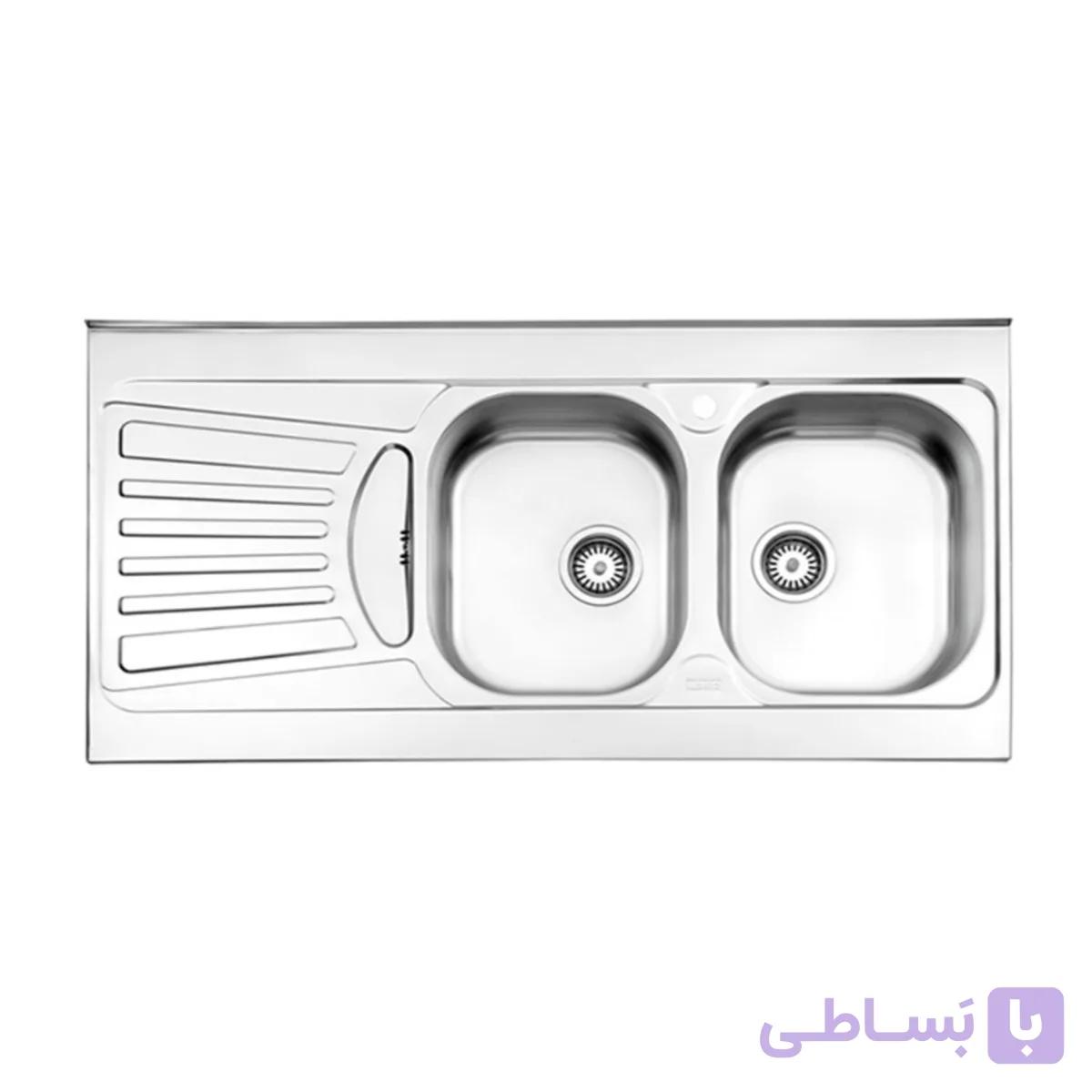 سينک ظرفشویی روکار استیل البرز مدل 726/60 — تصویر 1