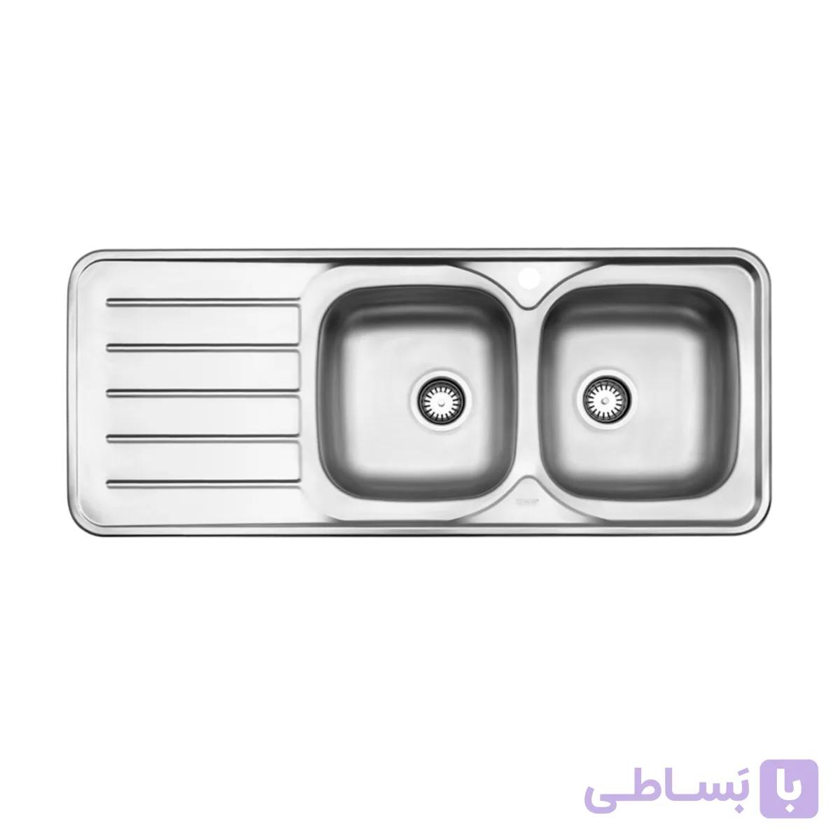 سينک ظرفشویی روکار استیل البرز مدل 221 — تصویر 1