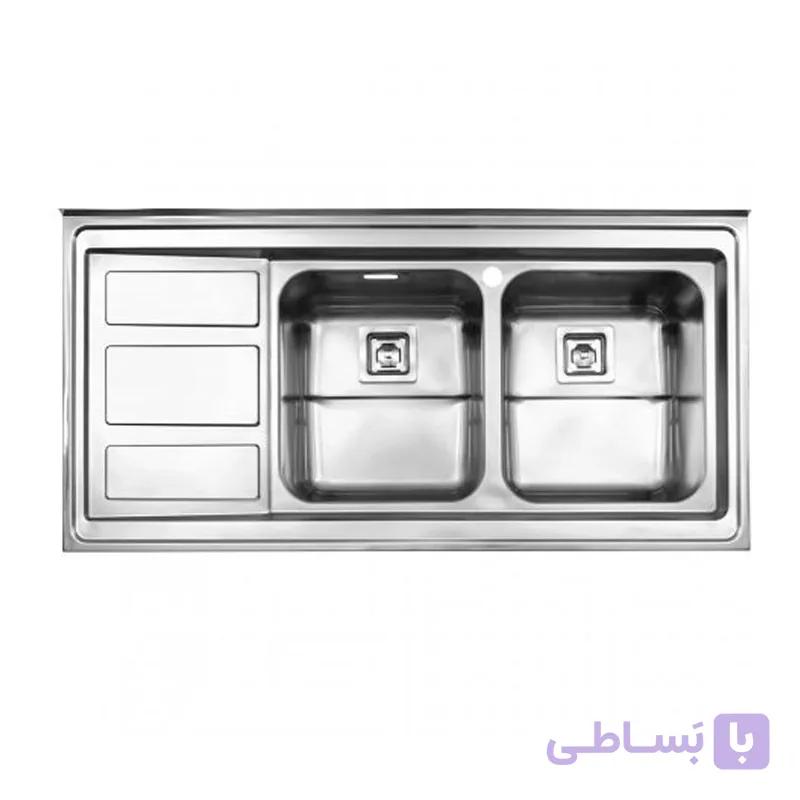 سينک ظرفشویی توکار استیل البرز مدل 765 — تصویر 1