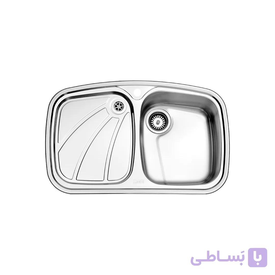 سينک ظرفشویی روکار استیل البرز مدل 618 — تصویر 1