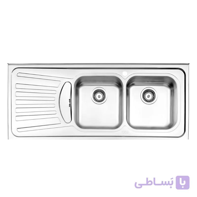 سينک ظرفشویی روکار استیل البرز مدل 260/50 — تصویر 1