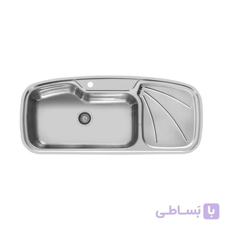 سینک ظرفشویی توکار اخوان مدل 130 — تصویر 1
