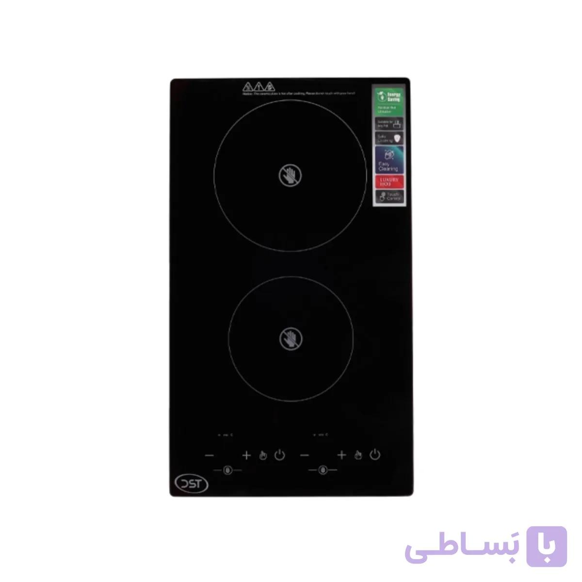 اجاق برقی سرامیکی دو شعله DST مدل T2V-02 — تصویر 1