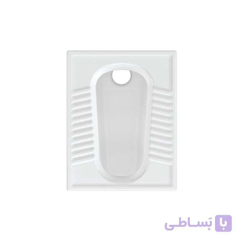 توالت ایرانی چینی کرد مدل آزالیا Azalia تخت ریم بسته — تصویر 1