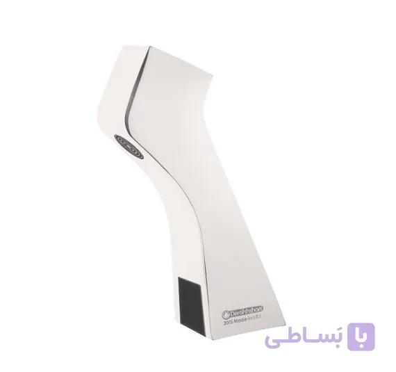 شیر روشویی چشمی اتوماتیک سفید درخشان