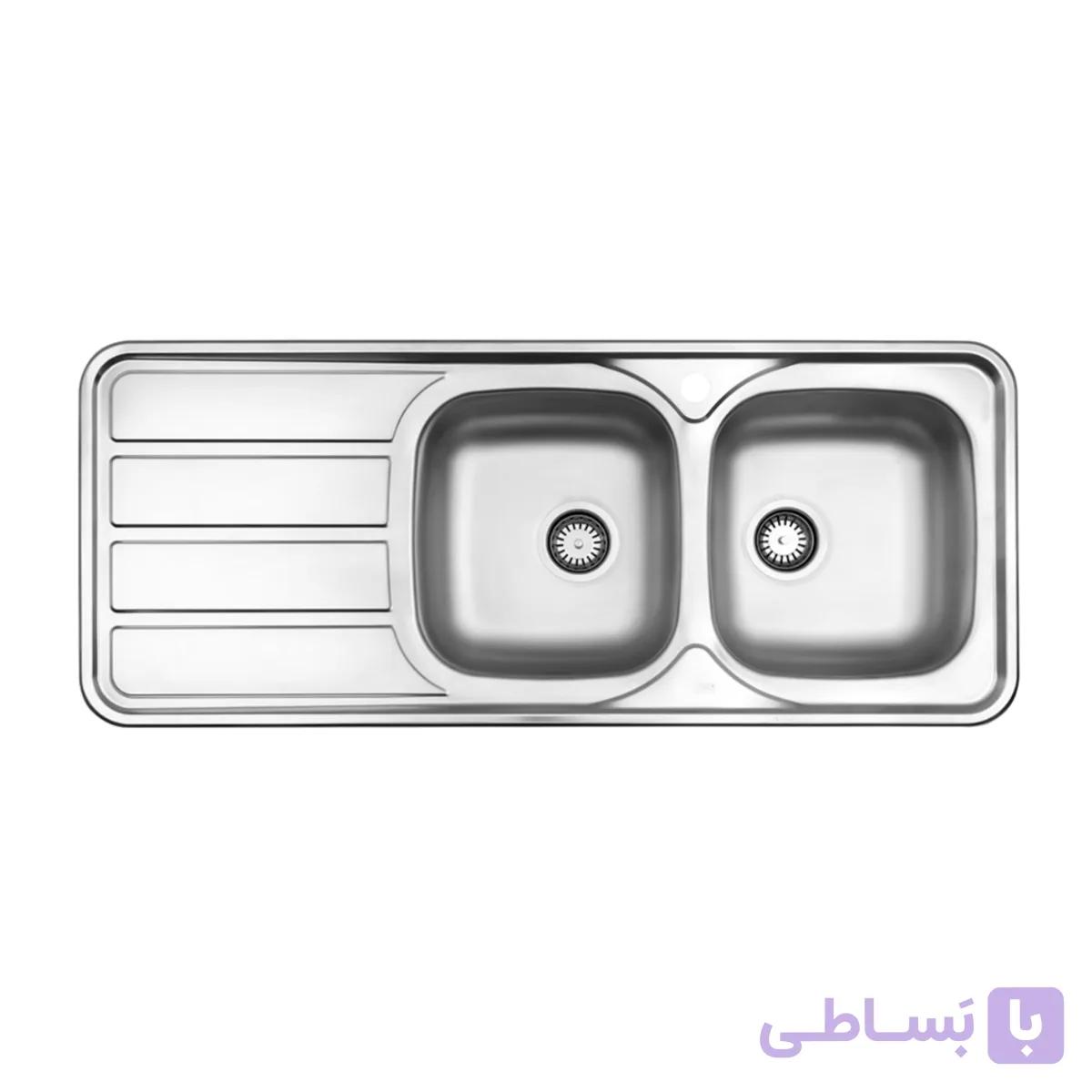 سينک ظرفشویی روکار استیل البرز مدل 223 — تصویر 1