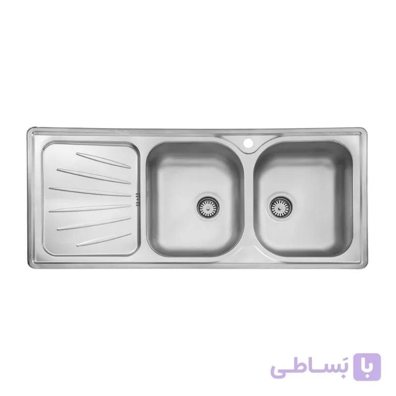 سینک ظرفشویی روکار استیل البرز مدل 300 — تصویر 1