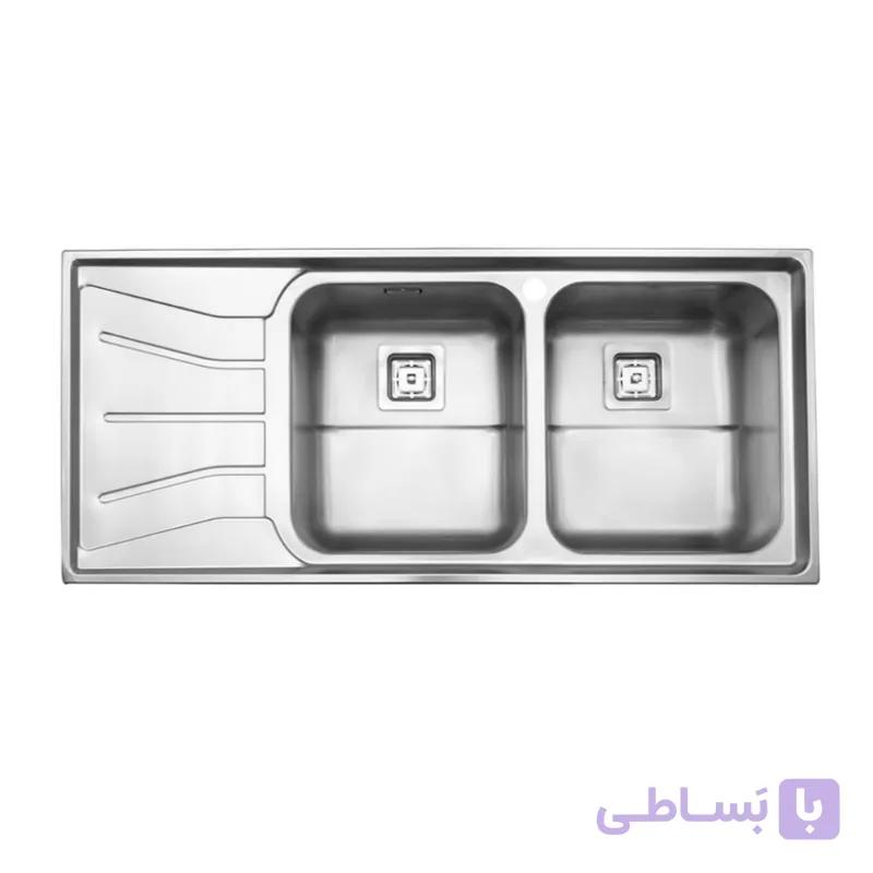 سينک ظرفشویی توکار استیل البرز مدل 737 — تصویر 1
