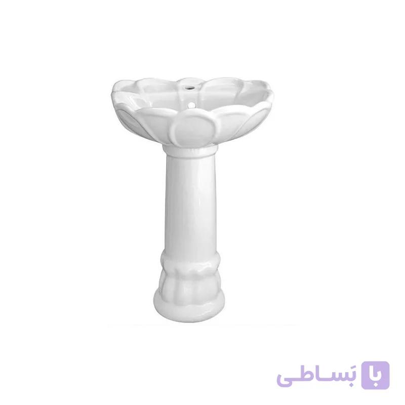 روشویی و پایه مینا مدل بلور (سایز 55) — تصویر 1