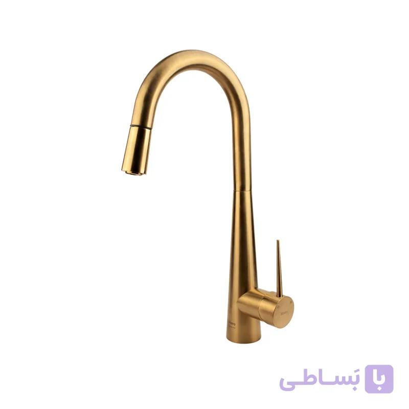 شیر ظرفشویی شاوری کسری مدل هما طلایی مات — تصویر 1