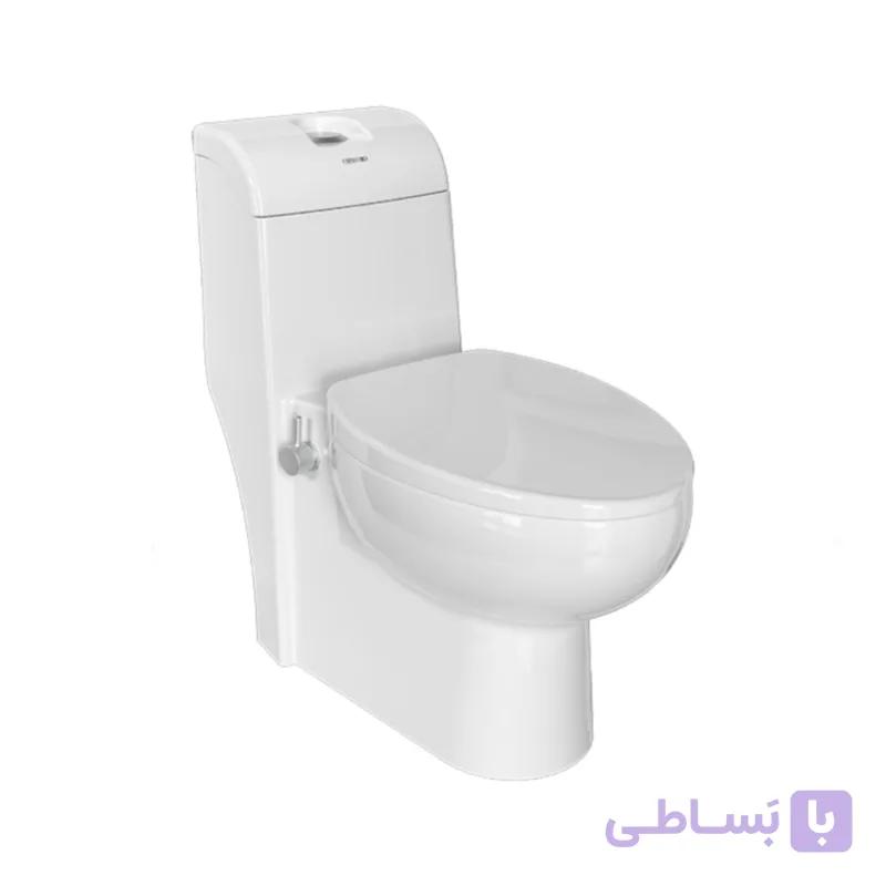توالت فرنگی یک تکه چینی کرد مدل والریا Valeria — تصویر 1