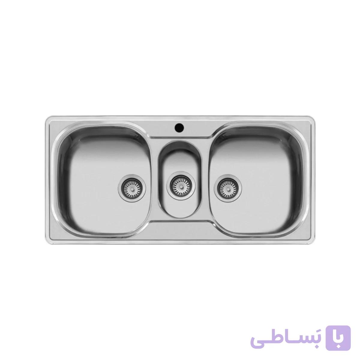 سینک ظرفشویی توکار اخوان مدل 12 — تصویر 1