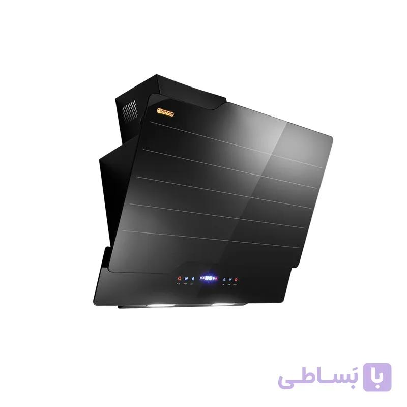 هود درخشان مدل نوت مشکی موتور توربو با درب اتومات