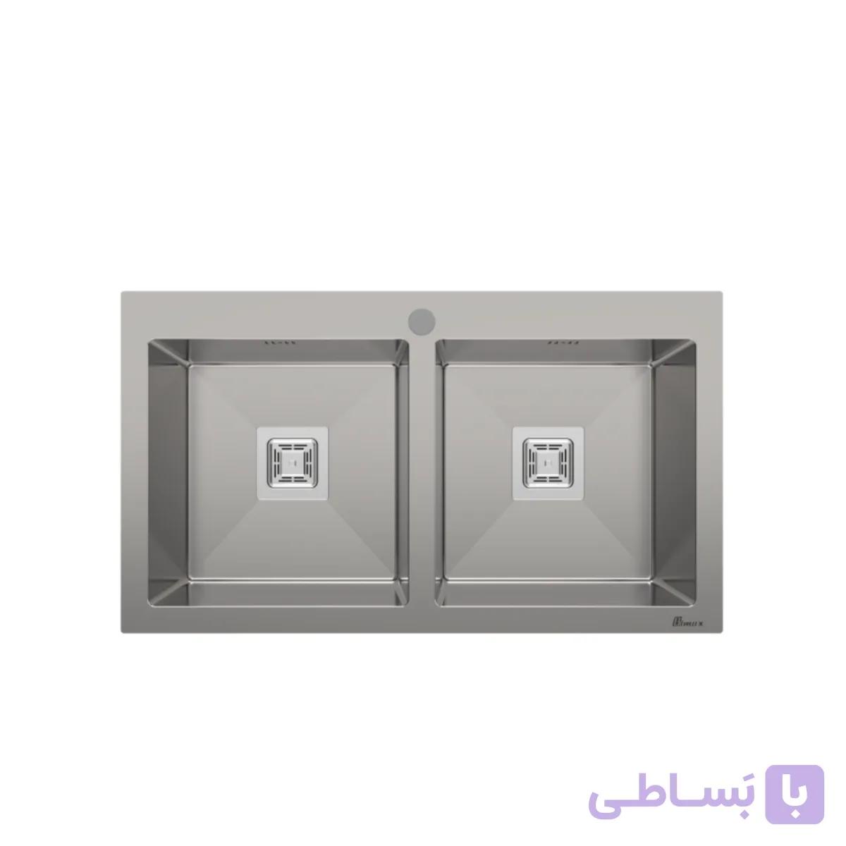سینک ظرفشویی باکسی توکار بیمکث مدل 722 — تصویر 1
