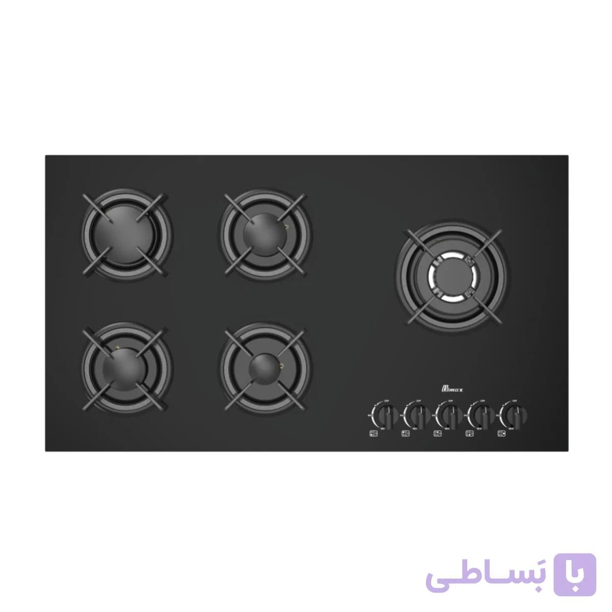 اجاق گاز صفحه ای شیشه ای بیمکث مدل IG-2104 مشکی — تصویر 1