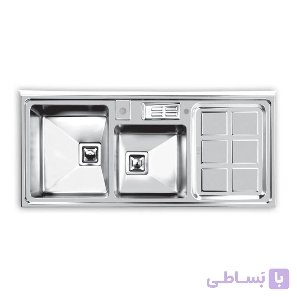 سینک ظرفشویی باکسی روکار اخوان مدل 320 — تصویر 1