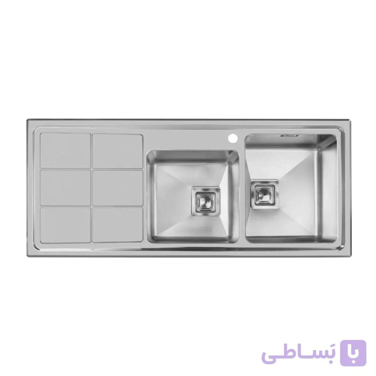 سینک ظرفشویی باکسی توکار اخوان مدل 304 — تصویر 1