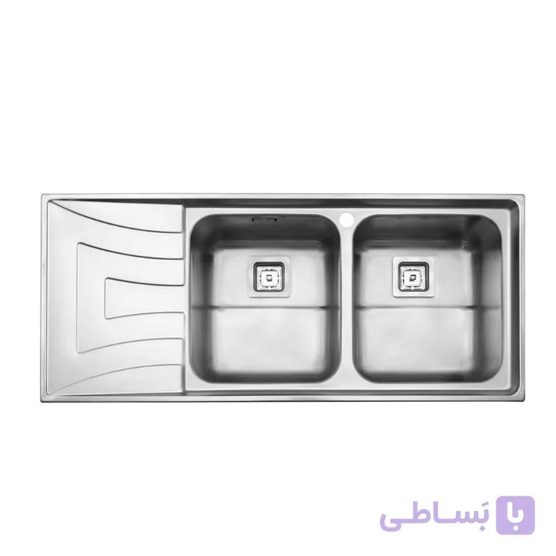 سينک ظرفشویی روکار استیل البرز مدل 736 — تصویر 1