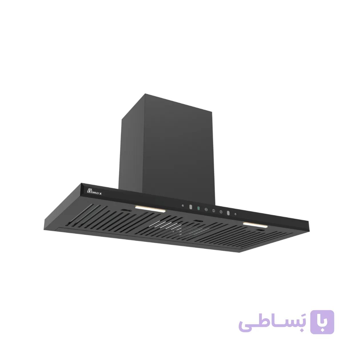 هود شومینه ای فلت بیمکث مدل 1301 سایز 90 استیل — تصویر 1