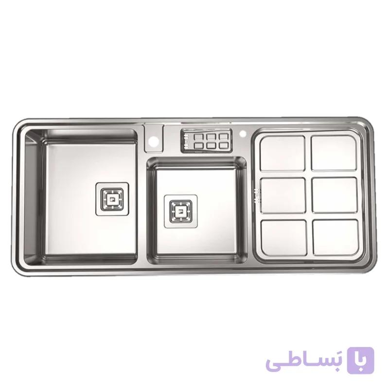 سينک ظرفشویی روکار استیل البرز مدل 855 — تصویر 1